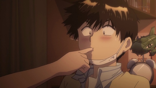 Nazo no Kanojo X 01 Akira is force fed