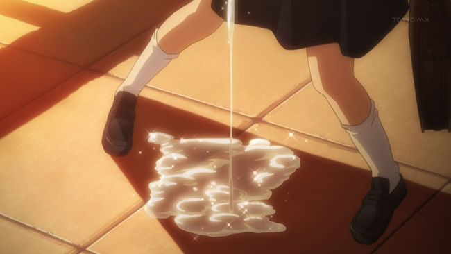 Nazo no Kanojo X 01 Mikoto Drools a lot
