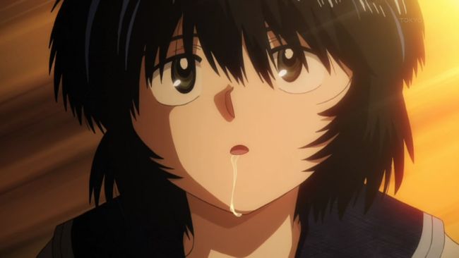 Nazo no Kanojo X 01 Mikoto drooling