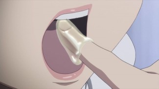 Nazo no Kanojo X 04 Finger in Okas Mouth