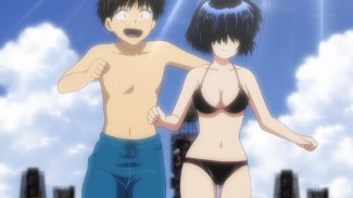 Nazo no Kanojo X 05 Akira's Dream Black Bikini