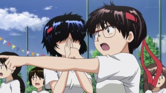 Nazo no Kanojo X 07 Oka distracts Mikoto