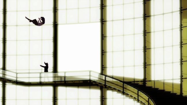 Bakemonogatari 01 Hitagi Falls to Koyomi
