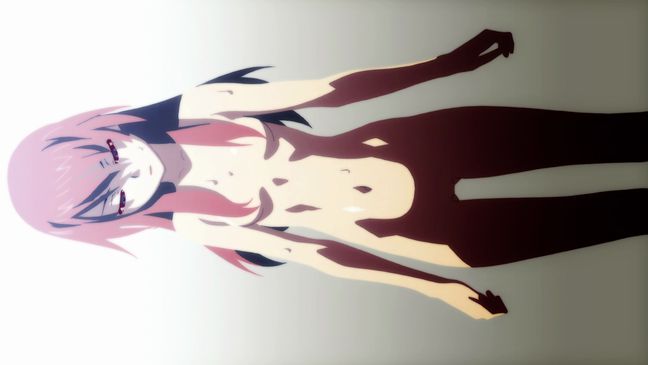Bakemonogatari 01 Hitagi Nude