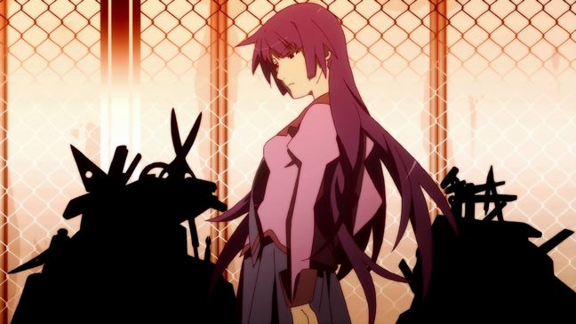 Bakemonogatari 01 Hitagi's Pile