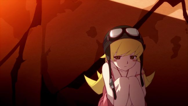 Bakemonogatari 01 Shinobu Closeup