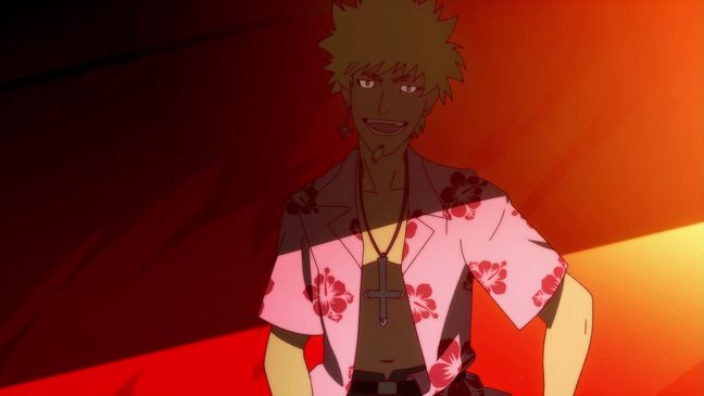 Bakemonogatari 01 Meme says hi