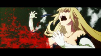 Bakemonogatari 01 Kizumonogatari - Shinobu loses arm