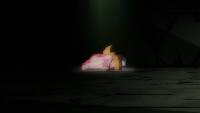 Bakemonogatari 01 Shinobu Lying