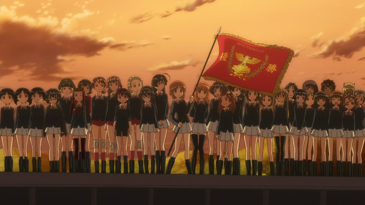 Girls-und-Panzer-12-Oarai-with-Victory-Flag.jpg
